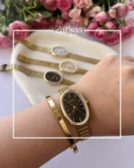 ساعت نایدو بیضی با صفحه مشکی