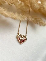 گردنبند قلب پیکسلی ژوپینگ