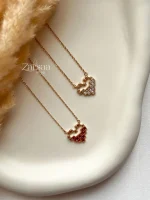 گردنبند قلب پیکسلی ژوپینگ