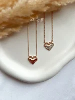 گردنبند قلب پیکسلی ژوپینگ