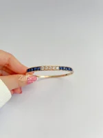 بنگل فول نگین آبی ژوپینگ