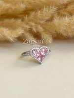 انگشتر قلب صورتی