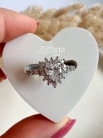 انگشتر قلب فول نگین ژوپینگ