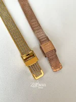 ساعت مچی زنانه بند حصیری استیل SKMEI