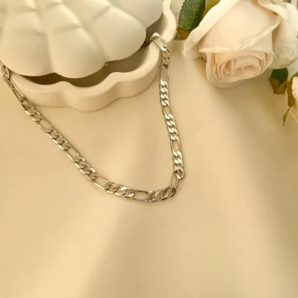 زنجیر استیل فیگارو سیلور