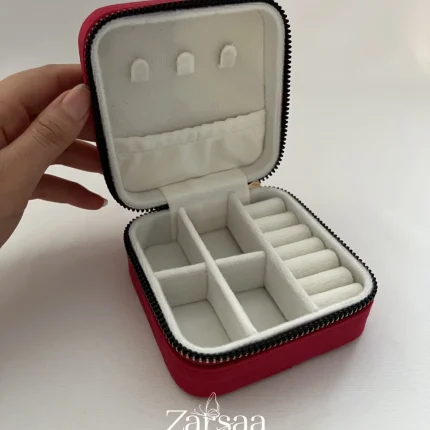 جعبه جواهر مخمل مربع