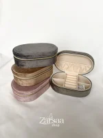 جعبه جواهر مخمل بیضی