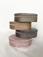 جعبه جواهر مخمل بیضی