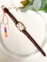 ساعت زنانه بند چرمی عدد رومی SKMEI