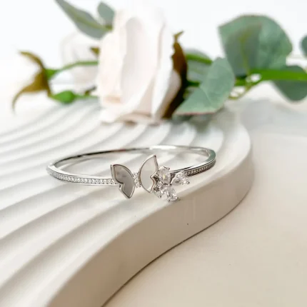 بنگل پروانه نقره ای ژوپینگ xuping