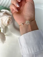 بنگل شکوفه نگین دار ژوپینگ