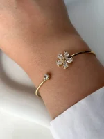 بنگل شکوفه نگین دار ژوپینگ