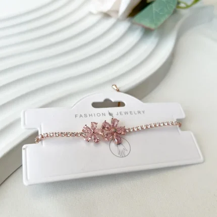 دستبند مارشال شکوفه صورتی