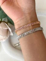 دستبند تنیسی نگین باگتی