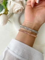 دستبند تنیسی نگین باگتی