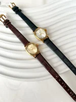 ساعت زنانه بند چرمی ظریف کلاسیک