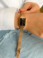 ساعت مچی زنانه عدد رومی مستطیل kcm